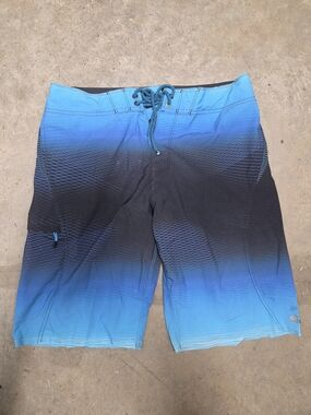 Billabong Men's Gradient Board Shorts in Blue & Black